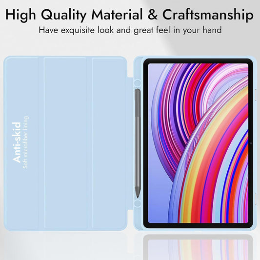 Hülle für Xiaomi Redmi Pad Pro / Pad / Pad Pro 5G, Techsuit, Flex Trifold, Grau