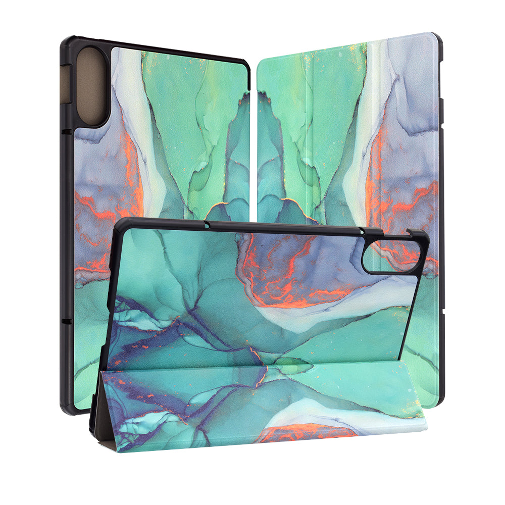 Coque pour Xiaomi Redmi Pad Pro / Pad / Pad Pro 5G, Techsuit, FoldPro Green Time, Multicolore