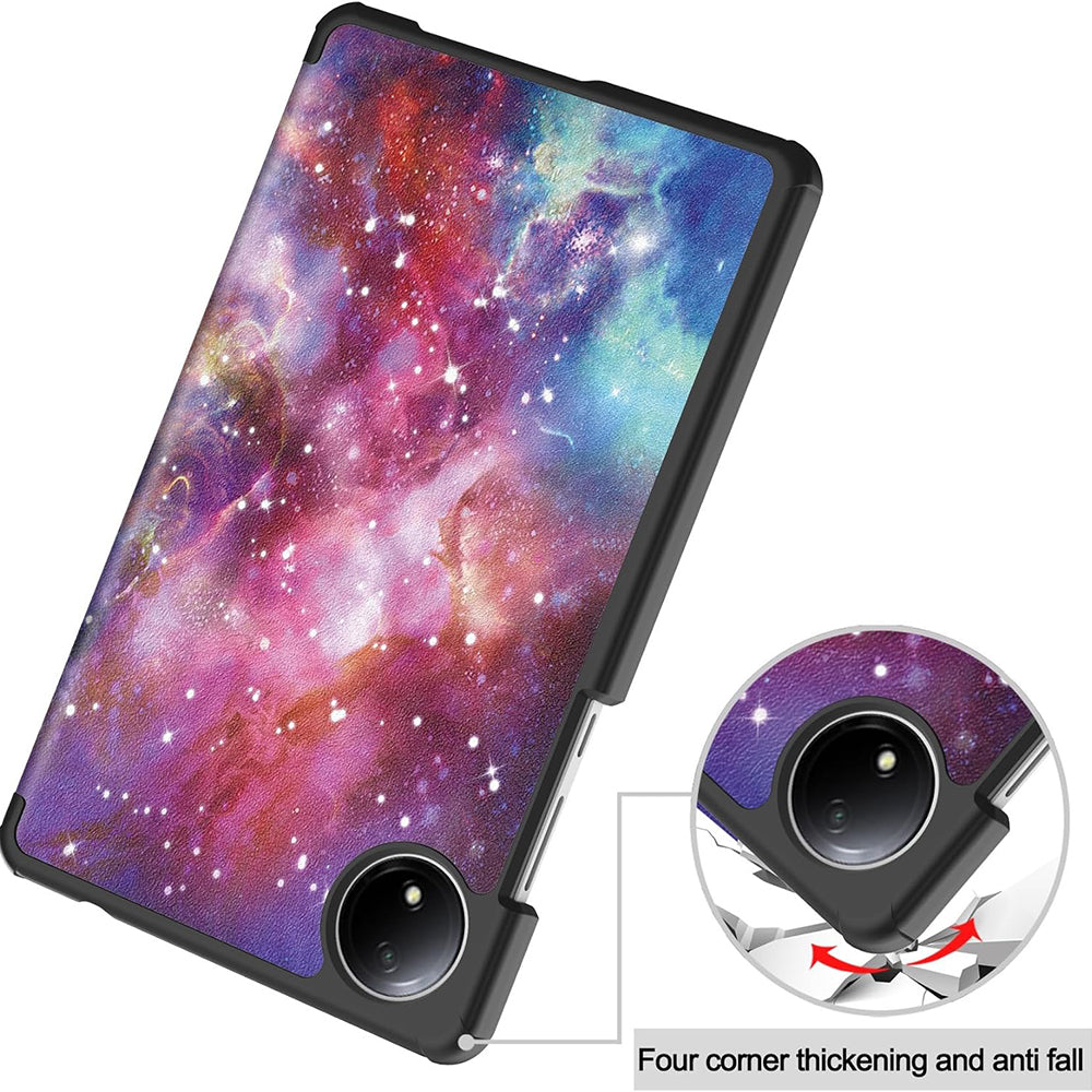 Coque pour Xiaomi Redmi Pad SE 8.7, Techsuit, FoldPro Galaxy, Multicolore