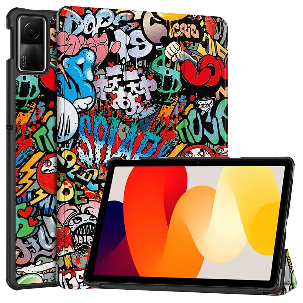 Coque pour Xiaomi Redmi Pad SE, Techsuit, FoldPro Urban Vibe, Multicolore