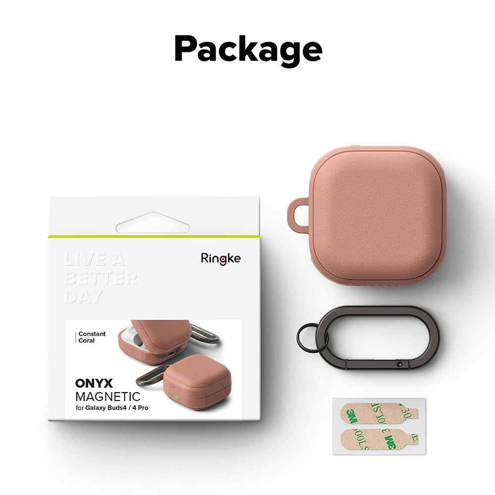 Coque Ringke Onyx Magnétique pour Samsung Galaxy Buds4 / Buds4 Pro, Bronze