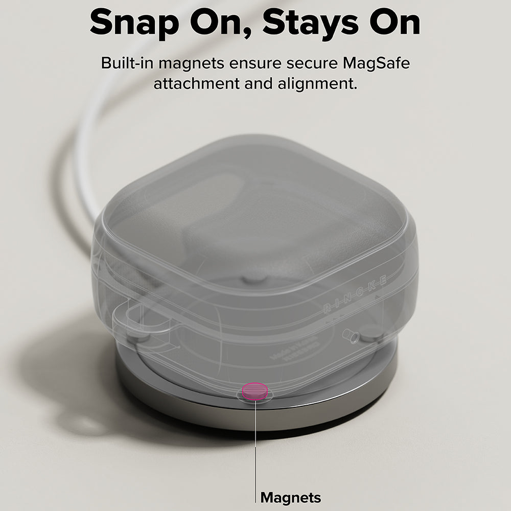 Étui Ringke Onyx Magnetic pour Samsung Galaxy Buds4 / Buds4 Pro, Noir