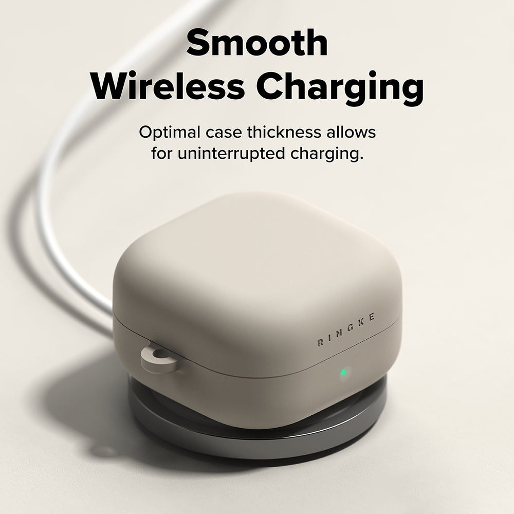 Étui Ringke pour Samsung Galaxy Buds4 / Buds4 Pro, Crème
