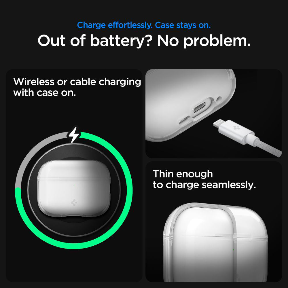 Étui Spigen Liquid Crystal pour Apple AirPods Pro 3, Transparent ACS10019