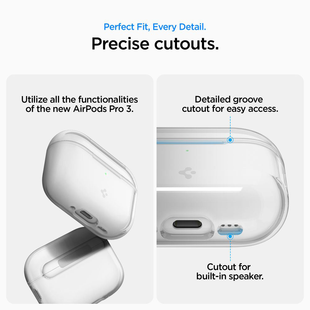 Étui Spigen Liquid Crystal pour Apple AirPods Pro 3, Transparent ACS10019