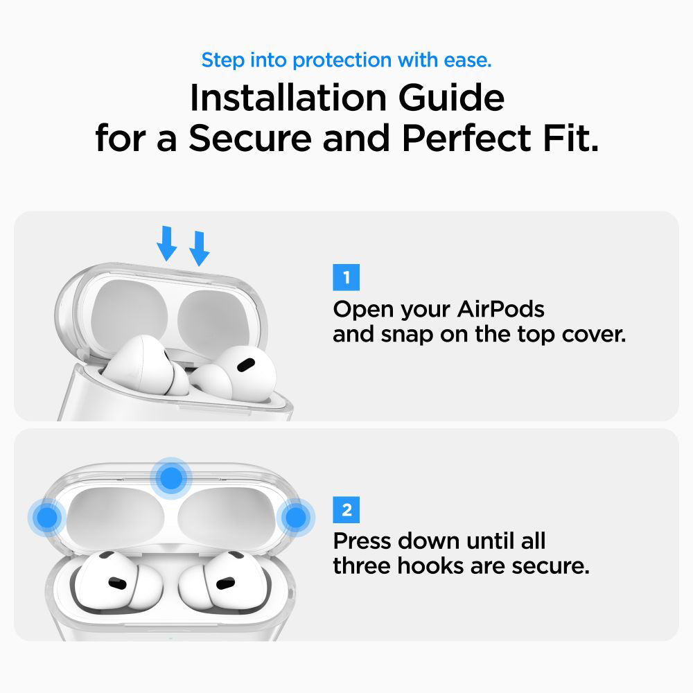 Étui Spigen Liquid Crystal pour Apple AirPods Pro 3, Transparent ACS10019