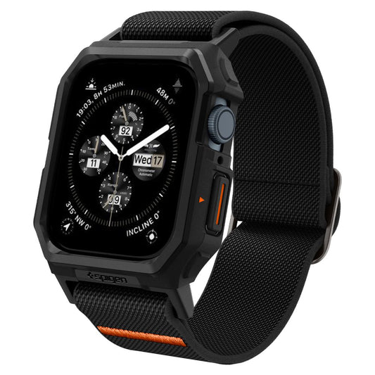 Spigen Lite Fit Pro Hülle für Apple Watch 44mm Serie, Mattschwarz ACS07103