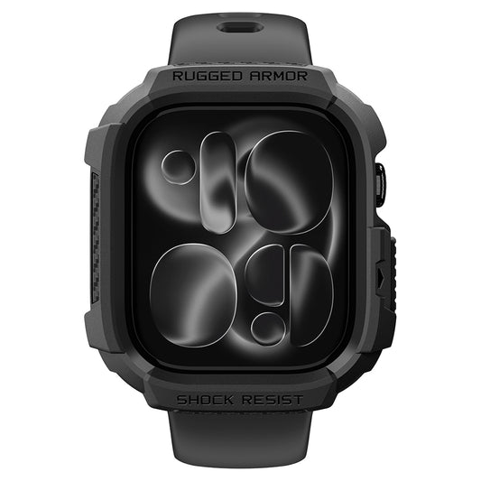Coque Spigen Rugged Armor pour Apple Watch Series 12 46mm, Noir Mat ACS11886