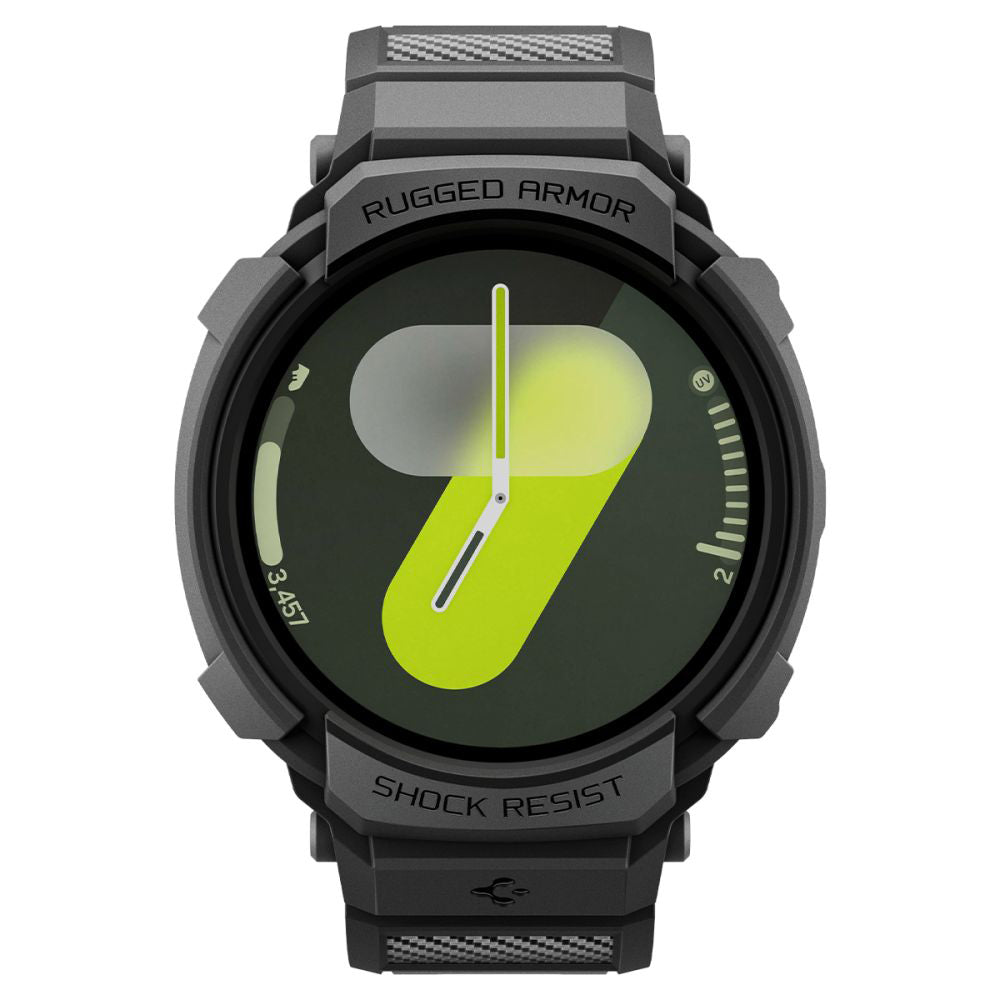 Spigen Rugged Armor Pro Hülle für Samsung Galaxy Watch8 40mm, Mattschwarz ACS10005
