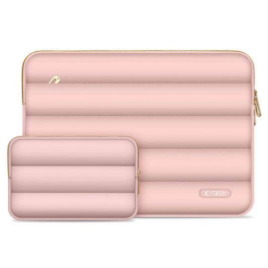 Housse Tech-Protect PUFFY pour ordinateur portable 15 pouces / 16 pouces, Rose