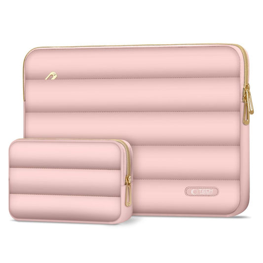 Housse Tech-Protect PUFFY pour ordinateur portable 15 pouces / 16 pouces, Rose