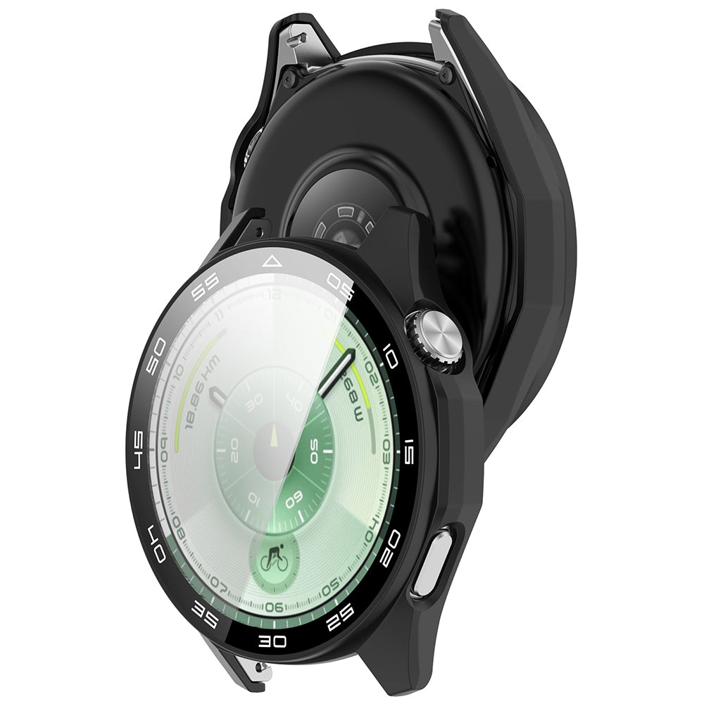 Techsuit Defense360 Pro Bezel Hülle für Huawei Watch GT 6 46mm, Schwarz