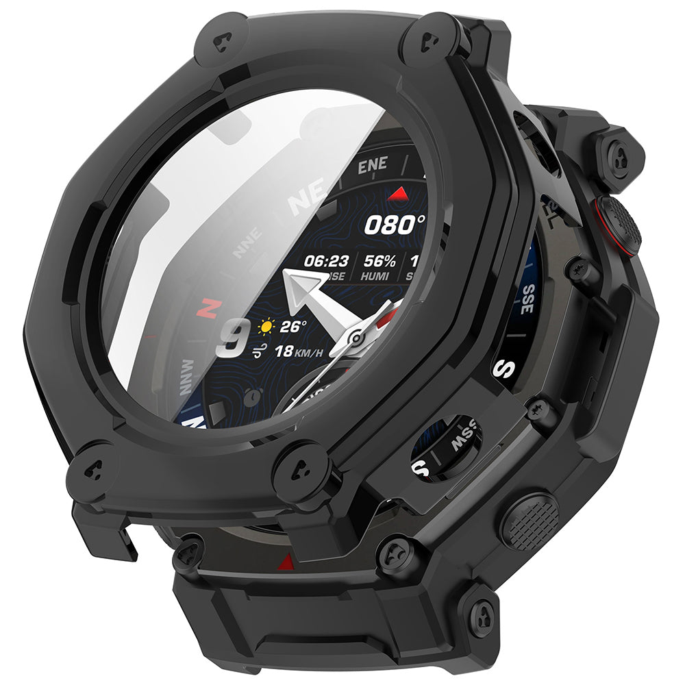 Techsuit Defense360 Pro Hülle für Amazfit T-Rex 3 Pro 48mm, Schwarz