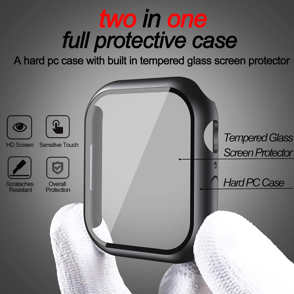 Coque Techsuit Defense360 Pro pour Apple Watch 7 41mm Series, Noire