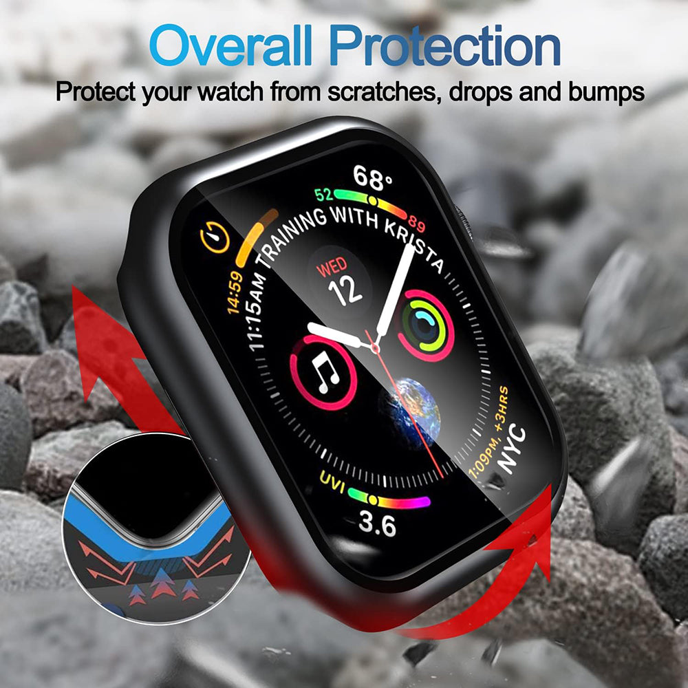 Coque Techsuit Defense360 Pro pour Apple Watch 7 41mm Series, Noire