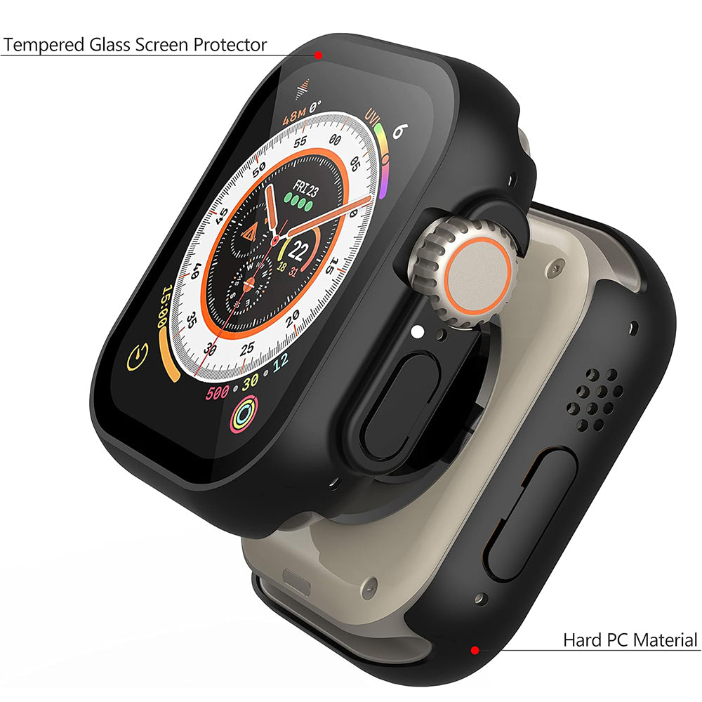 Techsuit Defense360 Pro Hülle für Apple Watch Ultra Series, Schwarz
