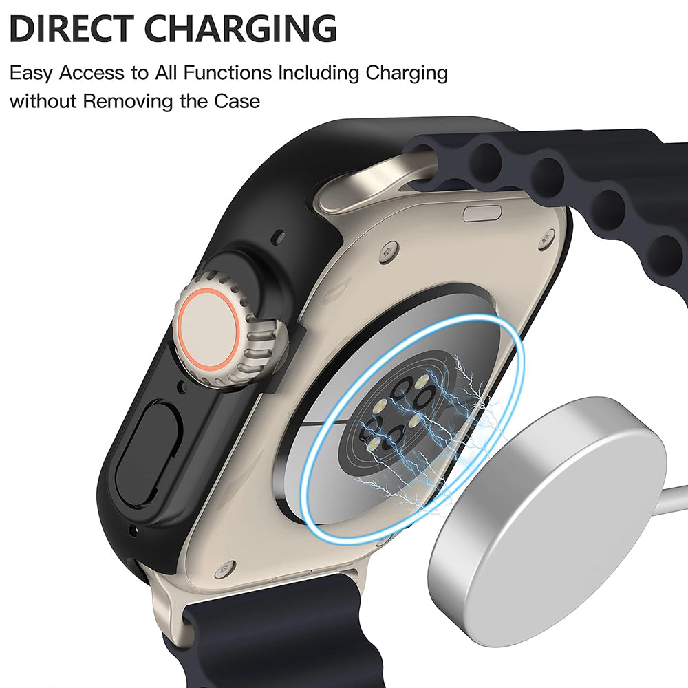 Techsuit Defense360 Pro Hülle für Apple Watch Ultra Series, Schwarz
