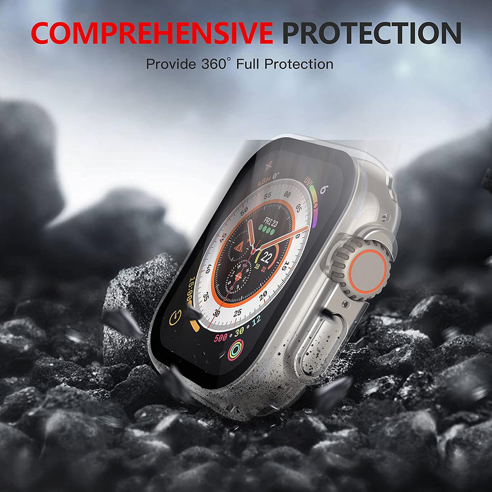 Techsuit Defense360 Pro Hülle für Apple Watch Ultra Series, Schwarz