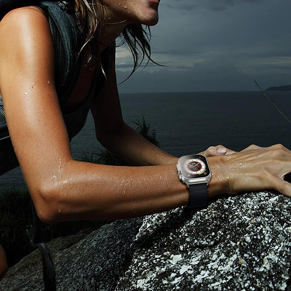Techsuit Defense360 Pro Hülle für Apple Watch Ultra Series, Schwarz