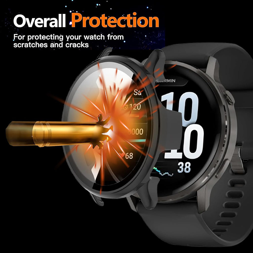 Housse Techsuit Defense360 Pro pour Garmin Venu 4 45mm, Bleu Marine
