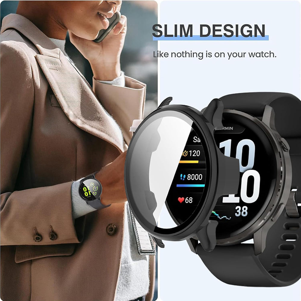 Housse Techsuit Defense360 Pro pour Garmin Venu 4 45mm, Bleu Marine