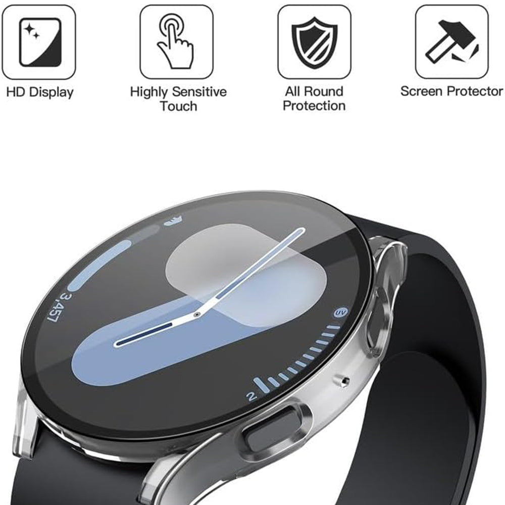 Techsuit Defense360 Pro Hülle für Samsung Galaxy Watch7 44mm, Transparent