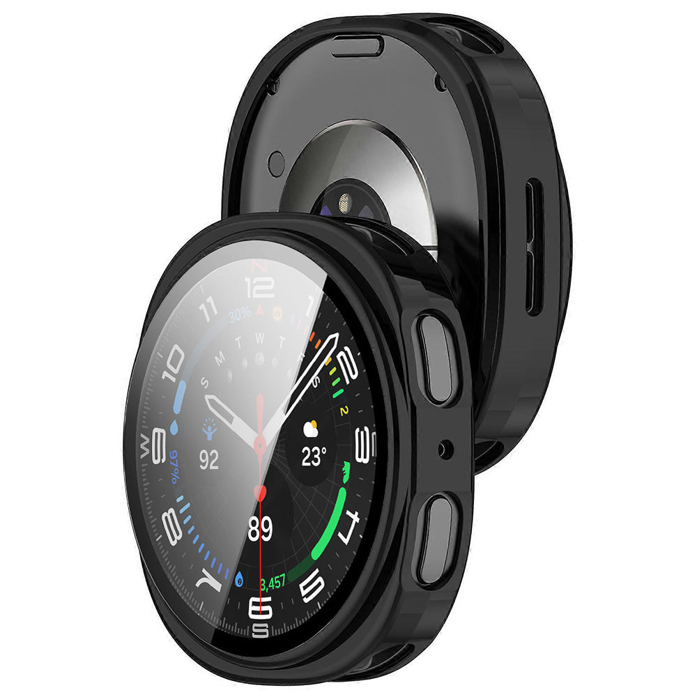 Coque Techsuit Defense360 Pro pour Samsung Galaxy Watch9 / Watch8 44mm, Noir Mat