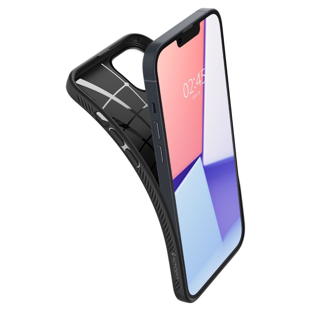 Étui pour Apple iPhone 14, Spigen, Liquid Air, Noir Mat