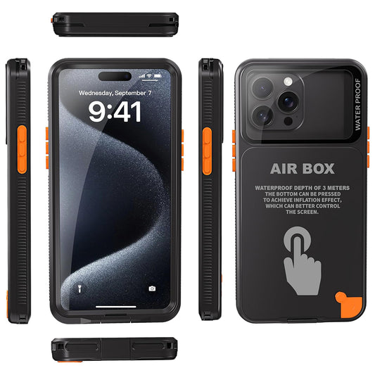 Coque Universelle Étanche pour Téléphone max. 6,1 pouces, ShellBox, AirBox, Noire