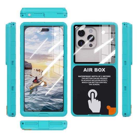 Coque Universelle Étanche pour Téléphone max. 6,9 pouces, ShellBox, AirBox, Bleue