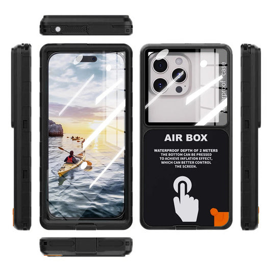 Coque Universelle Étanche pour Téléphone max. 6,9 pouces, ShellBox, AirBox, Noire
