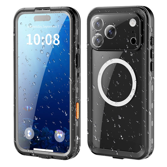 Wasserdichte Hülle für Apple iPhone 17 Pro Max, ShellBox, Schwarz