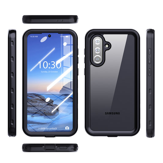 Coque étanche pour Samsung Galaxy A36 A366, ShellBox, Noire