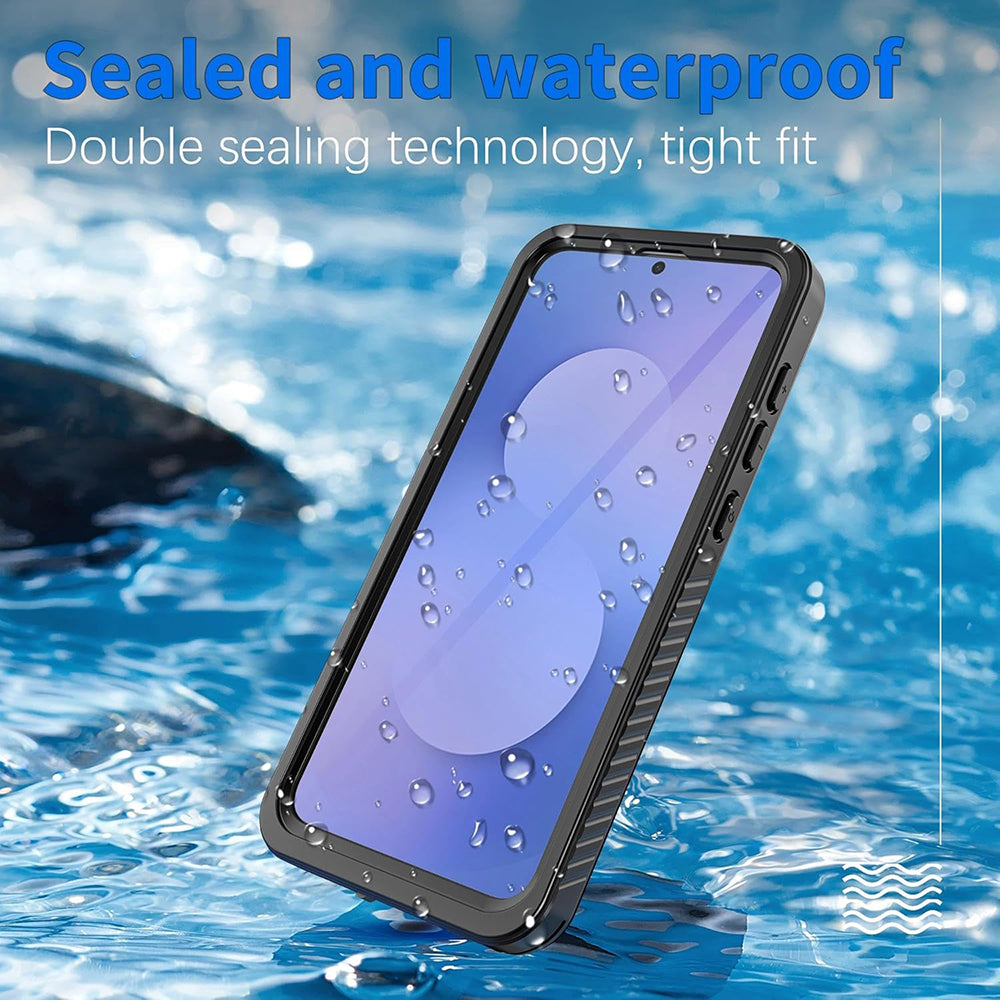 Coque étanche pour Samsung Galaxy S25 FE, ShellBox, Noire