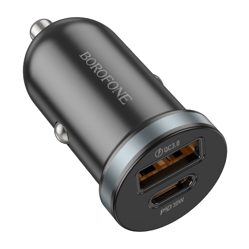 Autoladegerät Borofone BZ22 Scenery, 30W, 3A, 1 x USB-A - 1 x USB-C, Schwarz
