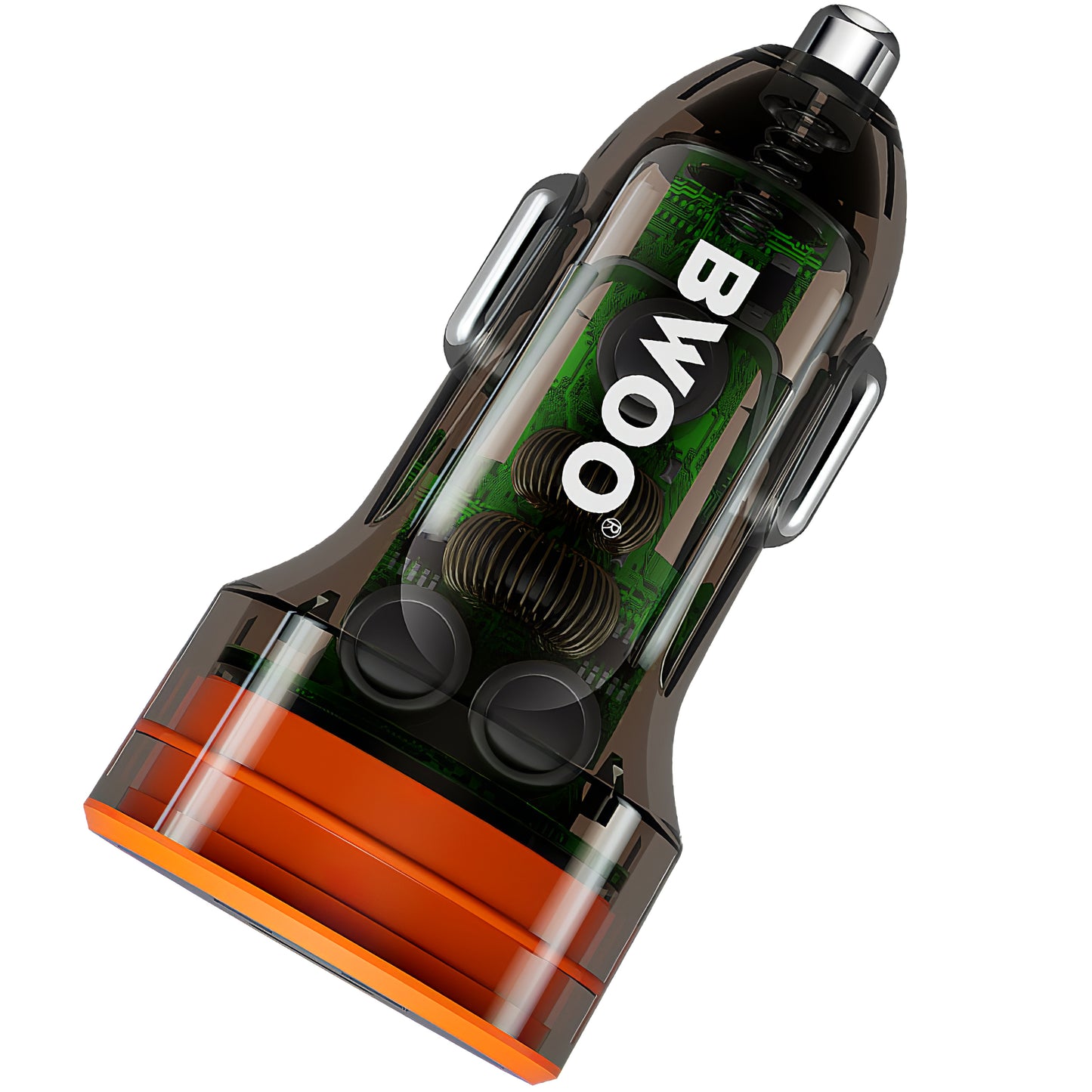 Autoladegerät BWOO BO-CC85, 38W, 3A, 1 x USB-A - 1 x USB-C, Schwarz