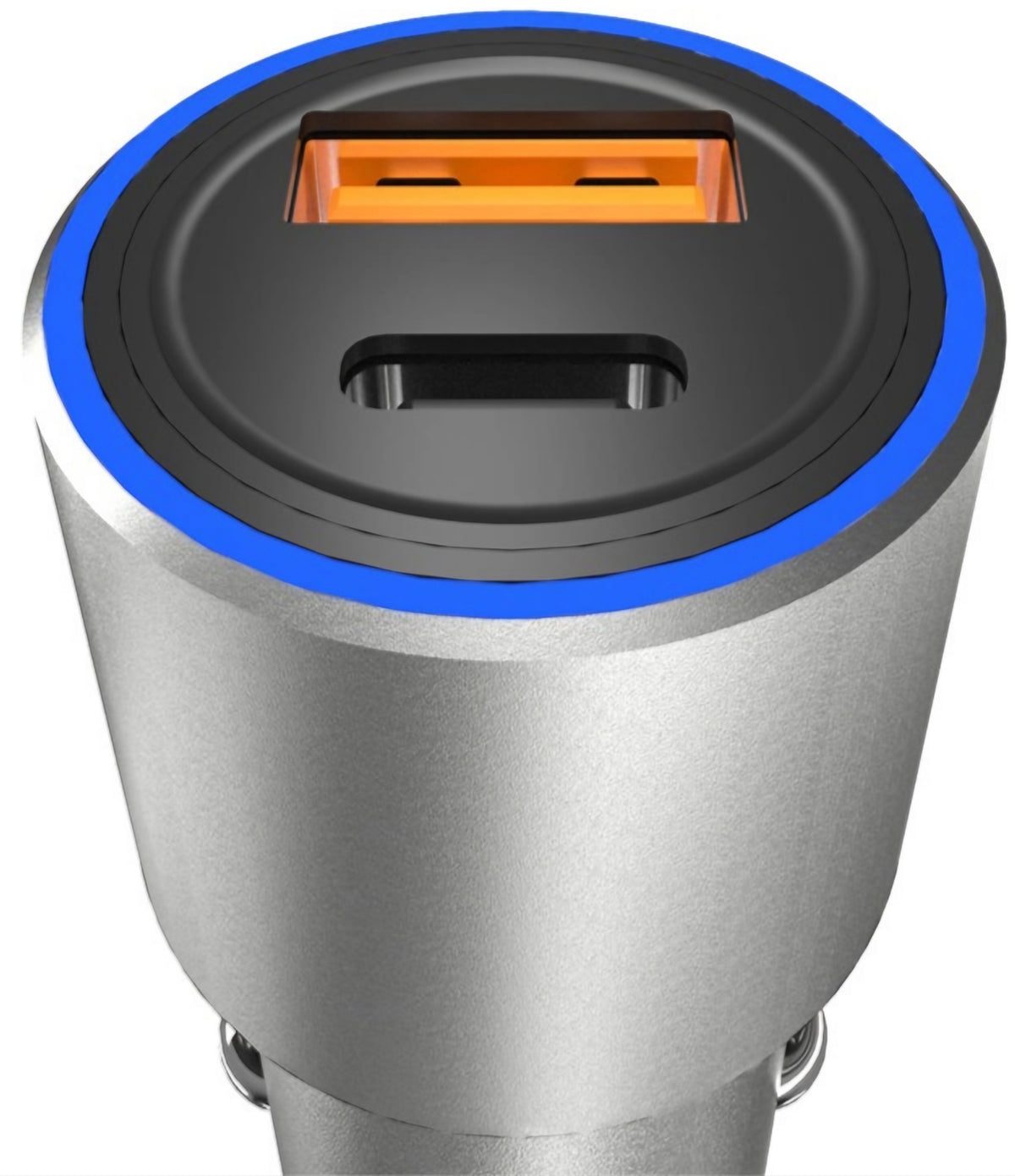 Dudao R4PQ NM Car Charger, 22.5W, 3A, 1 x USB-A - 1 x USB-C, Gray