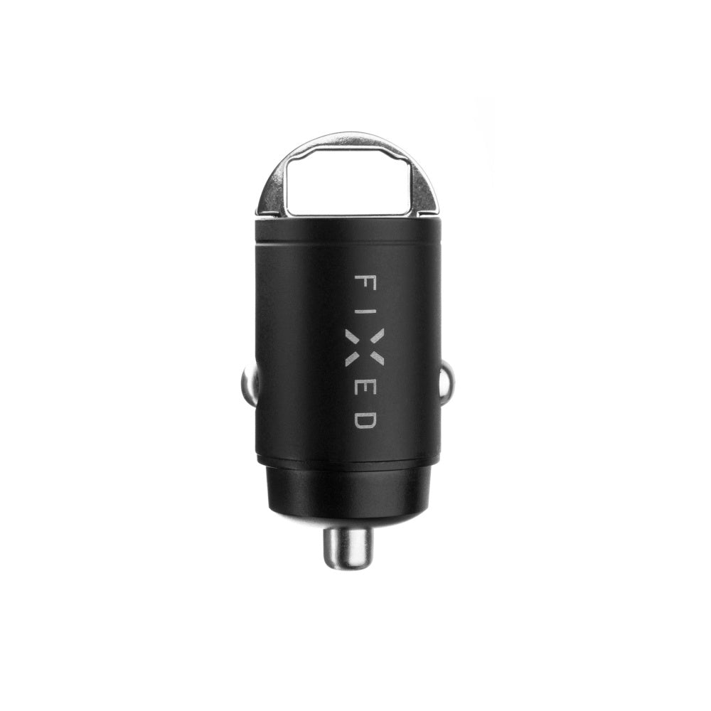 Chargeur Auto Fixed, 30W, 3A, 1 x USB-A - 1 x USB-C, Noir