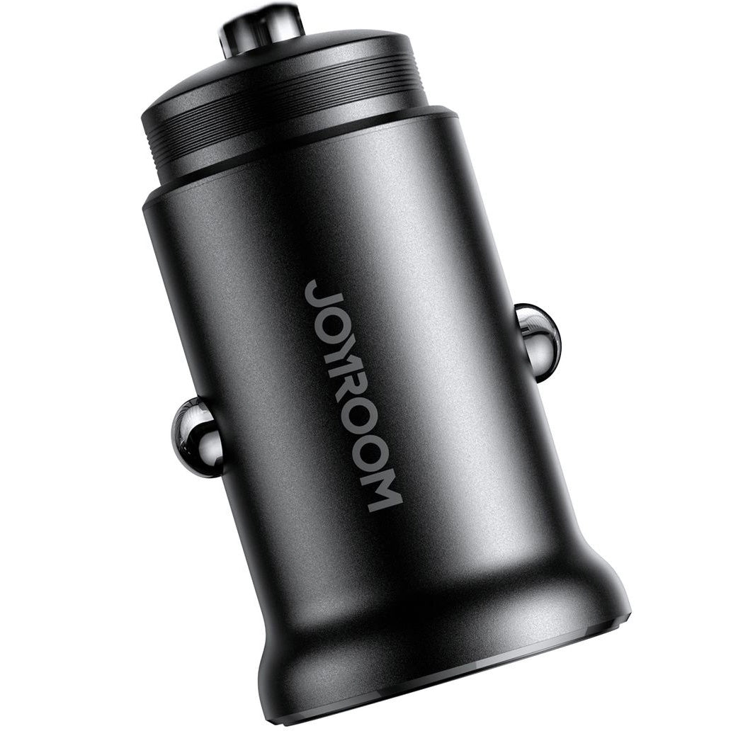 Auto-Ladegerät Joyroom JR-CCN05, 30W, 3A, 1 x USB-A - 1 x USB-C, Schwarz