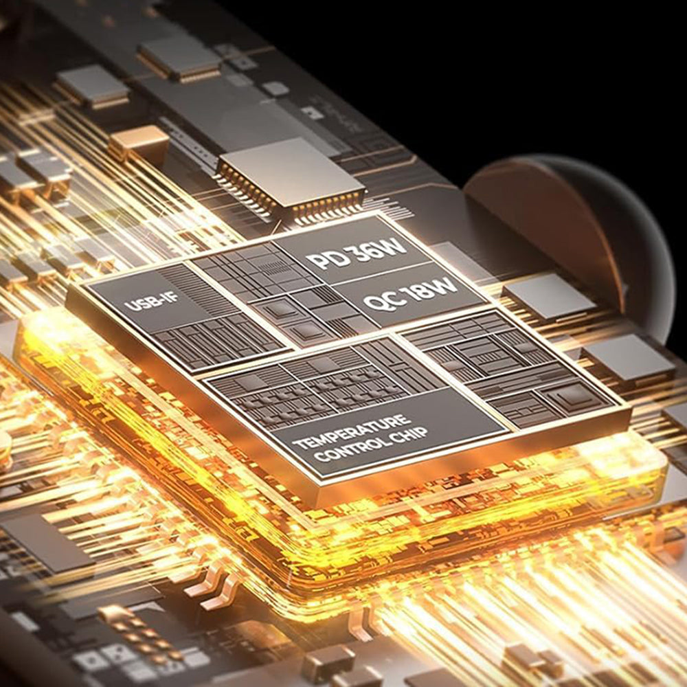 Chargeur Auto Lisen, 36W, 3A, 1 x USB-A - 1 x USB-C, Set 2 pièces, Noir YL0223080038