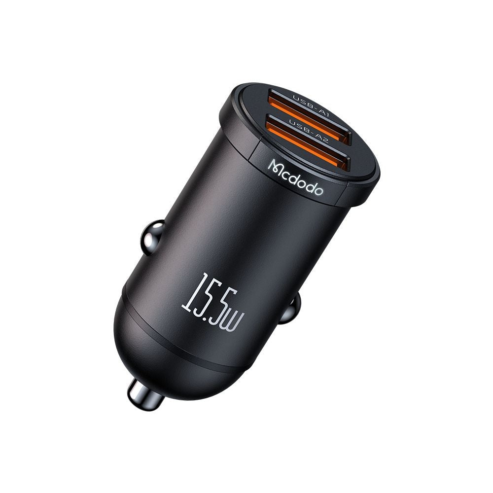 Auto-Ladegerät McDodo CC-2950 Cool, 15.5W, 3.1A, 2 x USB-A, Schwarz