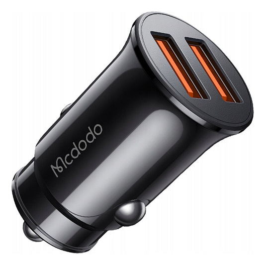 Auto-Ladegerät McDodo CC-6602, 12W, 2.4A, 2 x USB-A, Schwarz