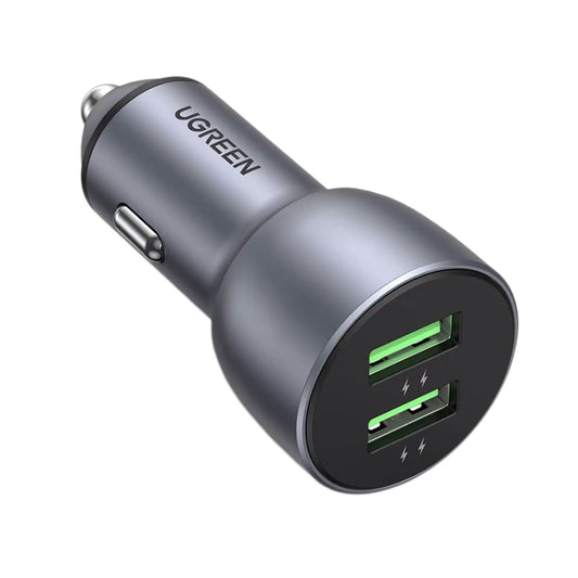 Autoladegerät UGREEN CD213, 36W, 3A, 2 x USB-A, Grau