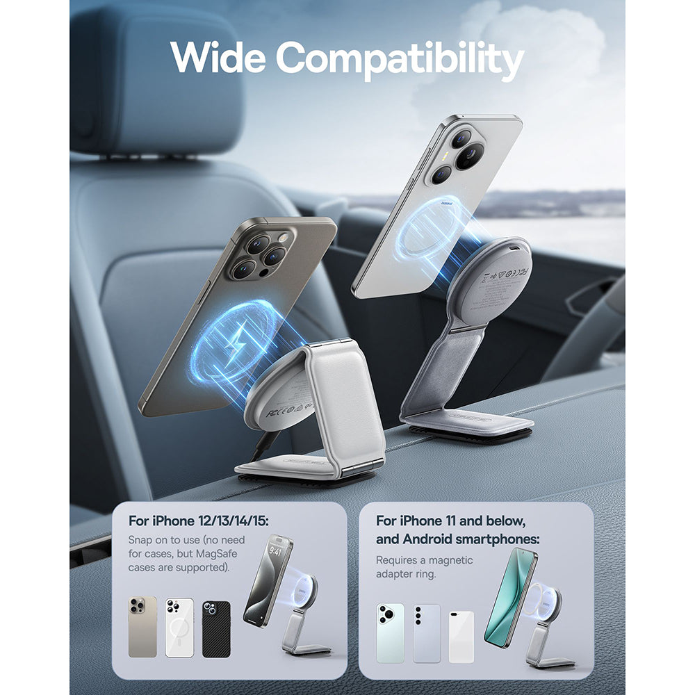 Auto Wireless Ladegerät Baseus PrimeTrip C02, 15W, 1.67A, Grau C40169003831-00