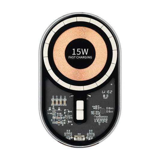 Kfz-Wireless-Ladegerät Qualo QTUS-K-15-07, 15W, 1.67A, Grau