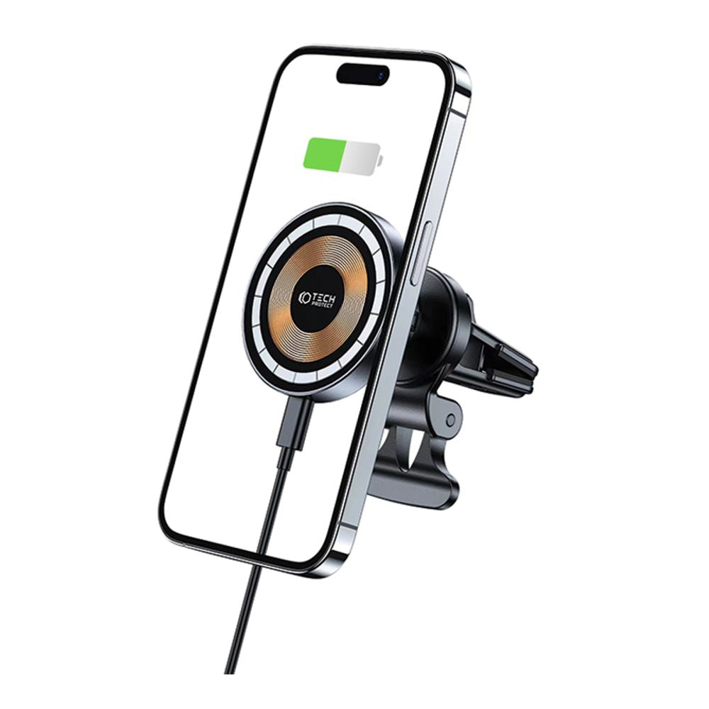 Chargeur voiture sans fil Tech-Protect V5, 15W, 1,67A, noir