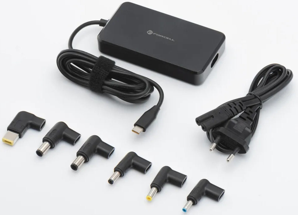 Chargeur Forcell F-Energy E856, 65W, Universel, Noir