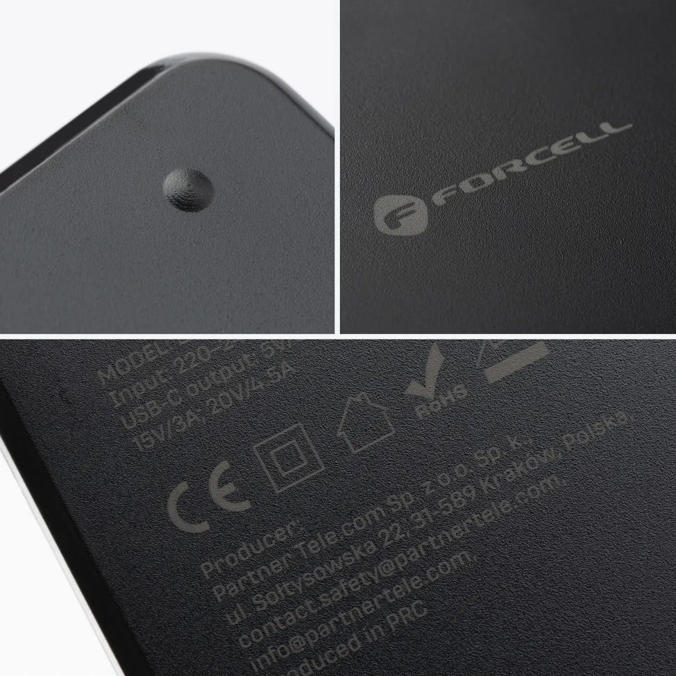 Chargeur Forcell F-Energy E856, 65W, Universel, Noir