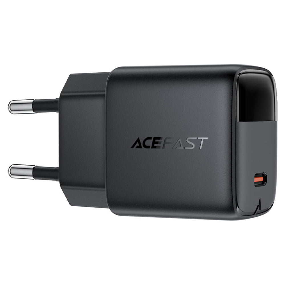 Acefast A115 Display Network Charger, 30W, 3A, 1 x USB-C, Black