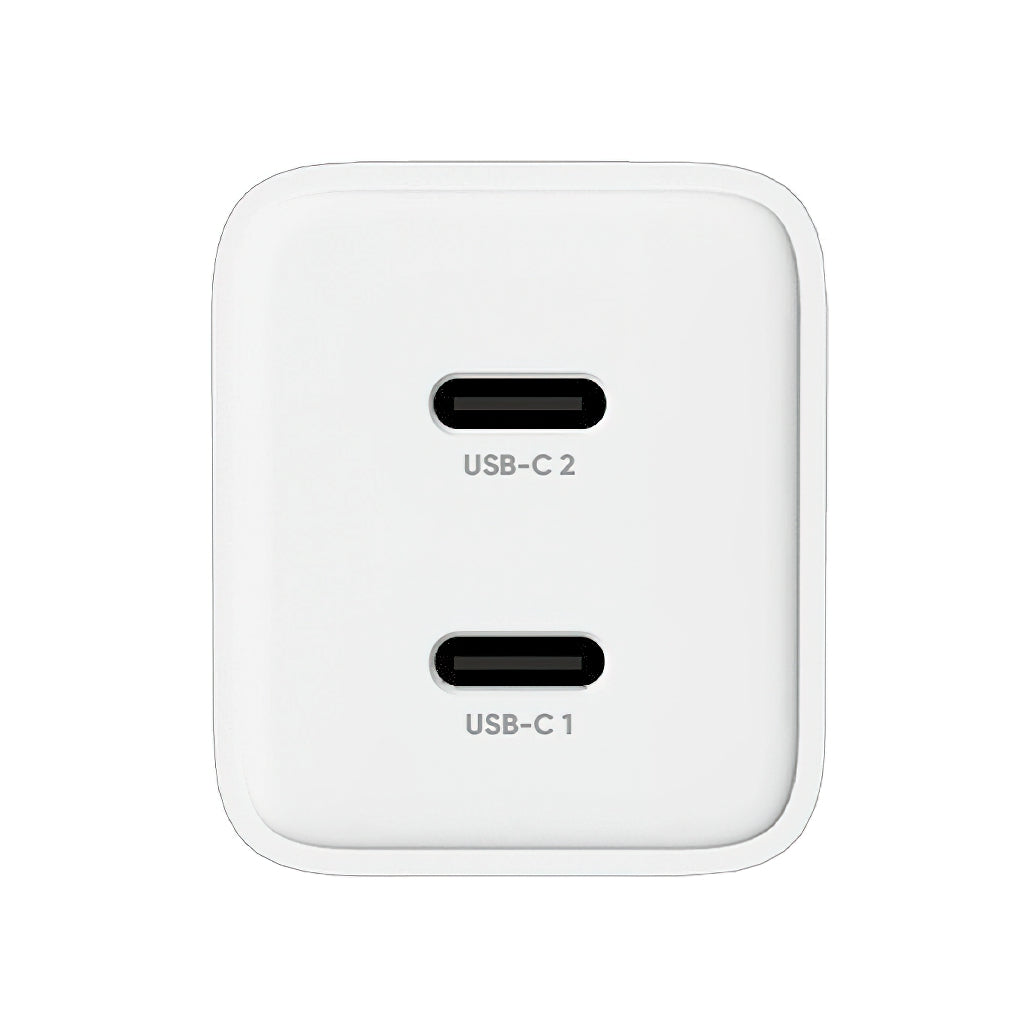 Chargeur Réseau Allity. ATC-01-45WCC Rapide, 45W, 3A, 2 x USB-C, Blanc